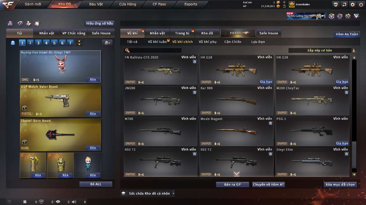 shop acc cf uy tin gia re